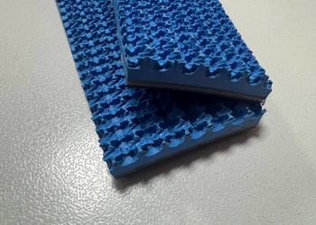 Полиамидный плоский ремень GP NRT-500 Blue 6,5 мм с грибом 2000 мм 40 мм