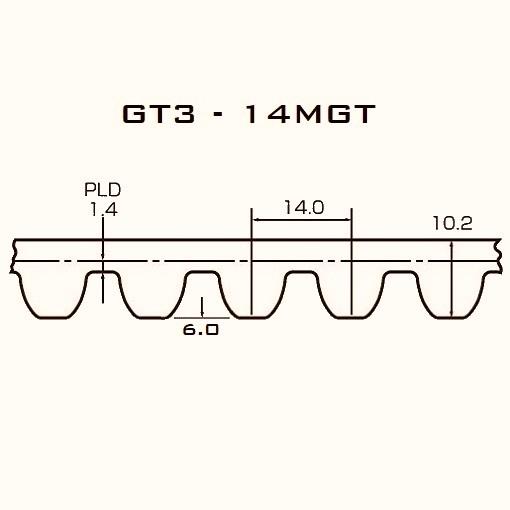 Ремень gt2 чертеж