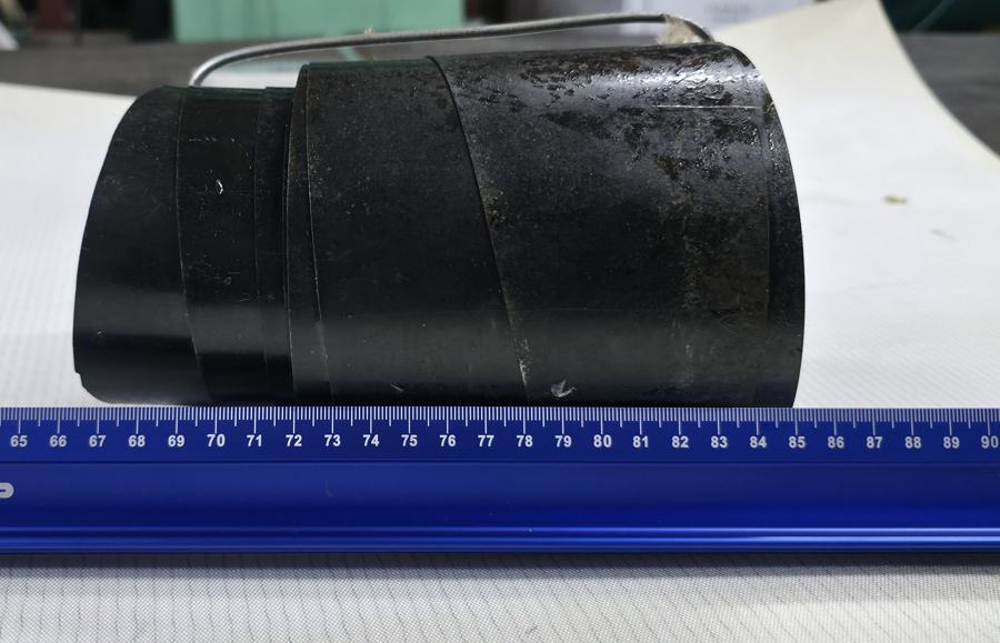 Металлическая спиральная телескопическая пружинная защита D1=40; D2=60; min=80; max=1500